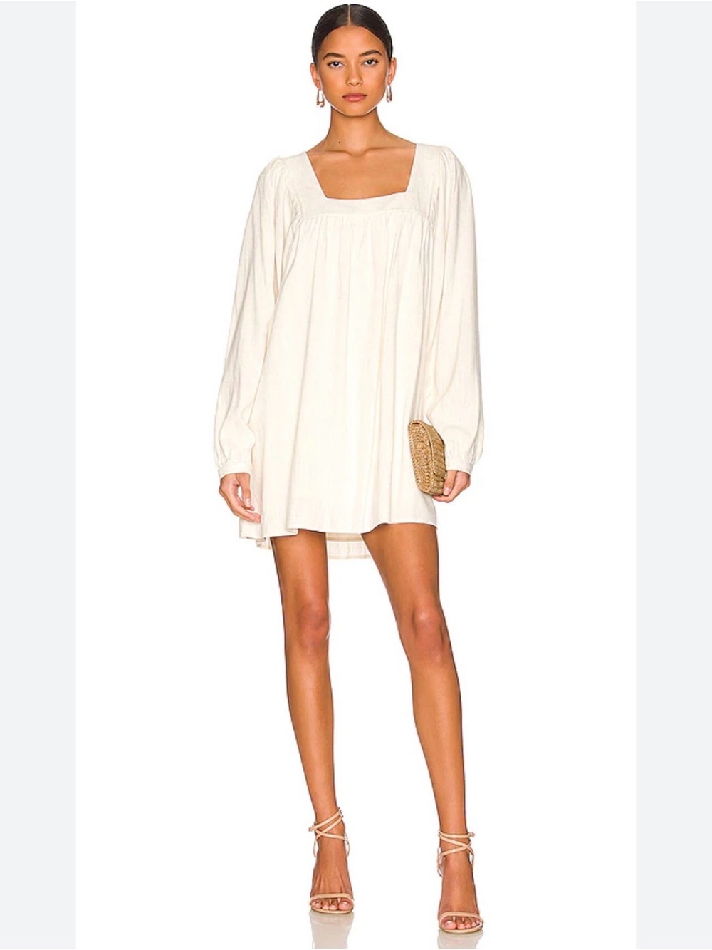 Sancia The Mayson Square- Neck Long-Sleeve Mini Dress